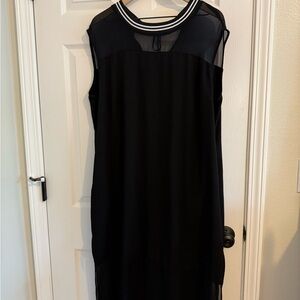 RACHEL Rachel Roy Black Sheath Midi Dress